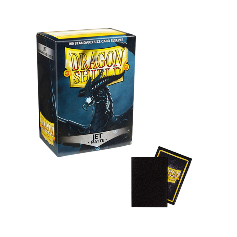 Dragon Shield Sleeves: Standard- Matte Jet (100 ct.)