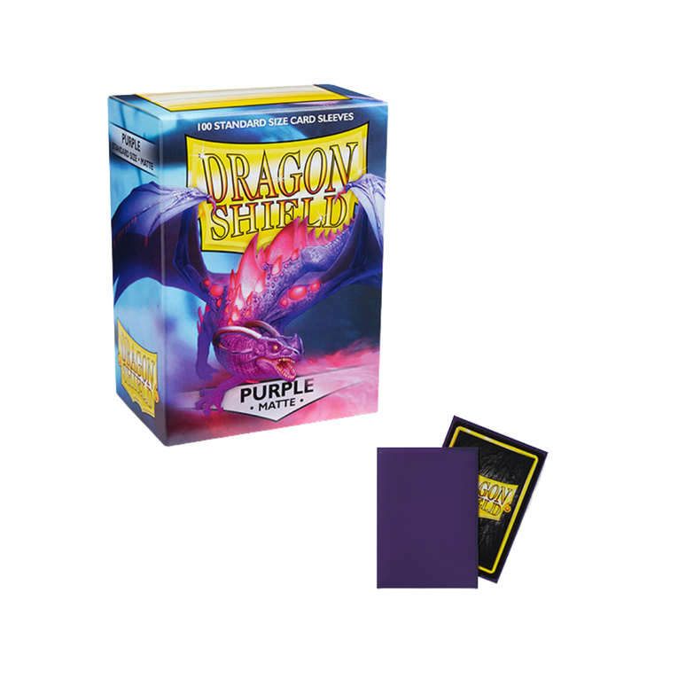 Dragon Shield Sleeves: Standard- Matte Purple (100 ct.)