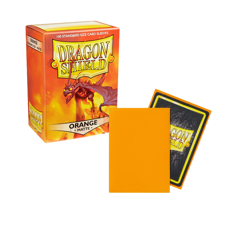 Dragon Shield Sleeves: Standard- Matte Orange (100 ct.)