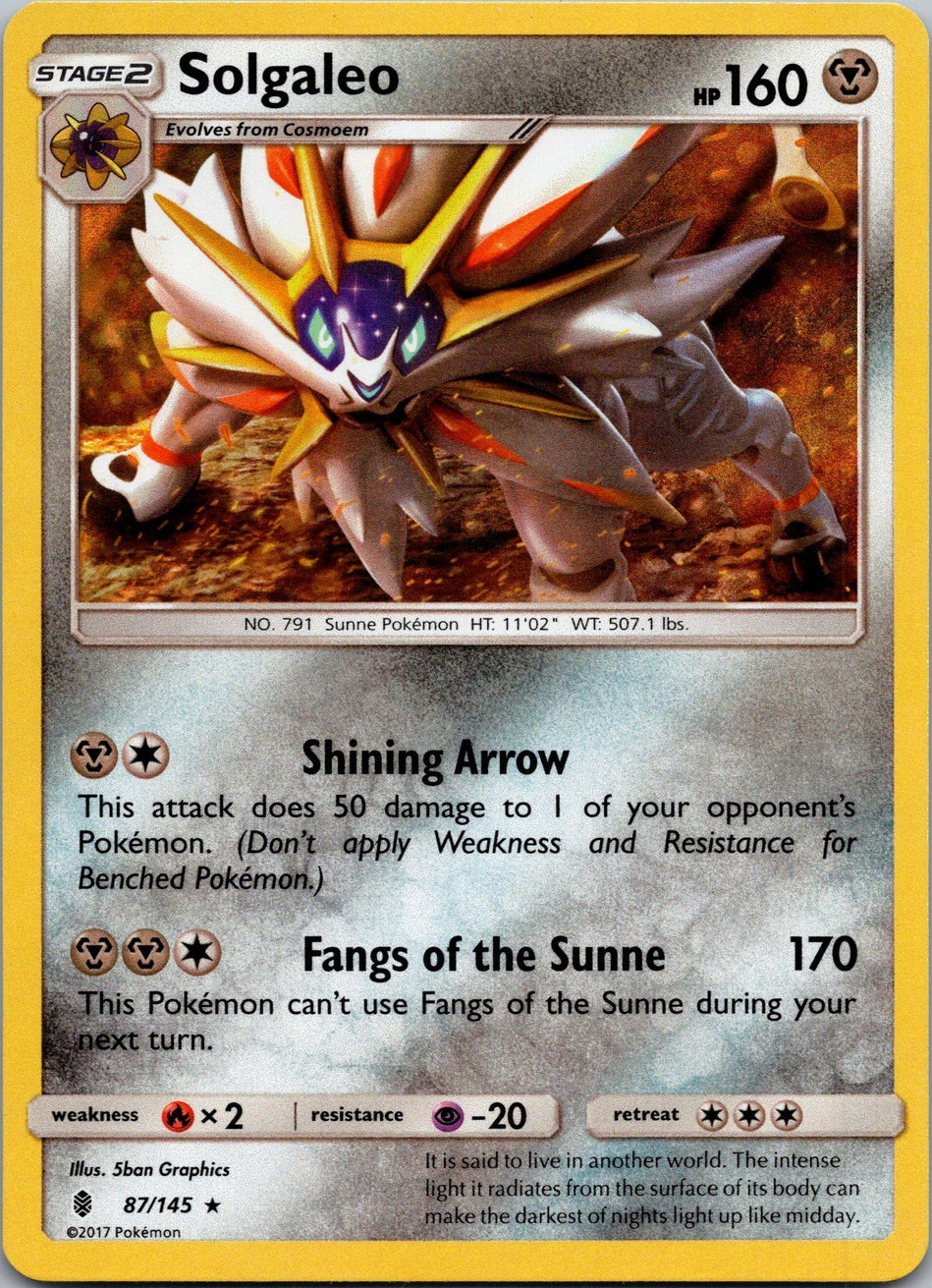 Solgaleo - 87/145 (Water Web Holo)