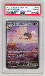 2023 Pokemon 151 MEW EN Charoard ex 199/165 SIR PSA 10