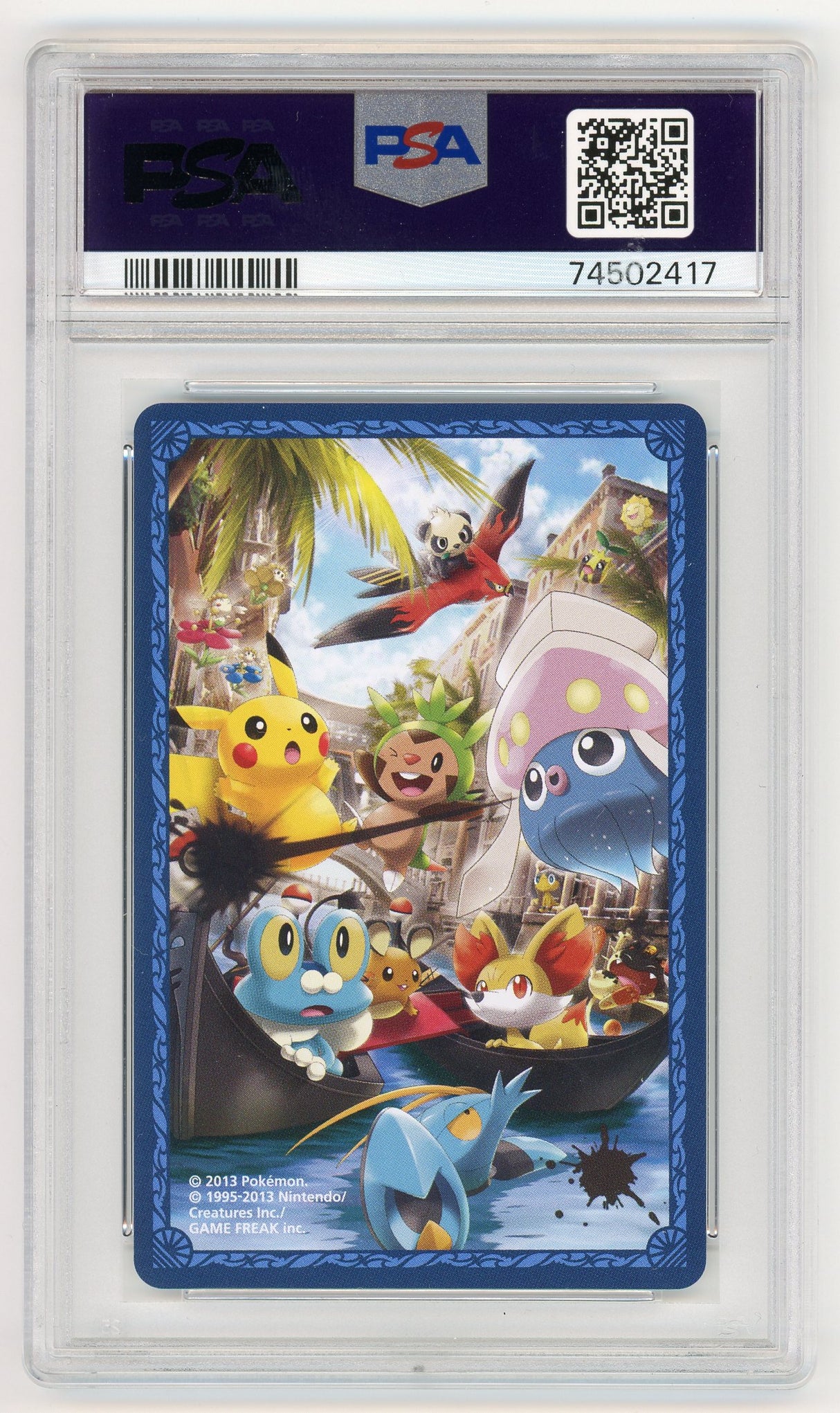 2013 Pokemon Center Tokyo Bay P/C Queen of Diamonds Fennekin PSA 10