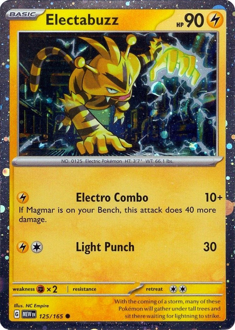 Electabuzz - 125/165 (Cosmos Holo)