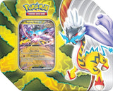 Pokemon TCG: Paradox Destinies Tin (Gouging Fire ex, Raging Bolt ex, Iron Boulder ex, or Iron Crown ex)