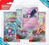 Pokémon TCG Scarlet & Violet - Stellar Crown 3pk Booster - Styles May Vary