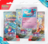 Pokémon TCG Scarlet & Violet - Stellar Crown 3pk Booster - Styles May Vary