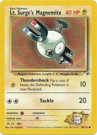 Lt. Surge's Magnemite (80)