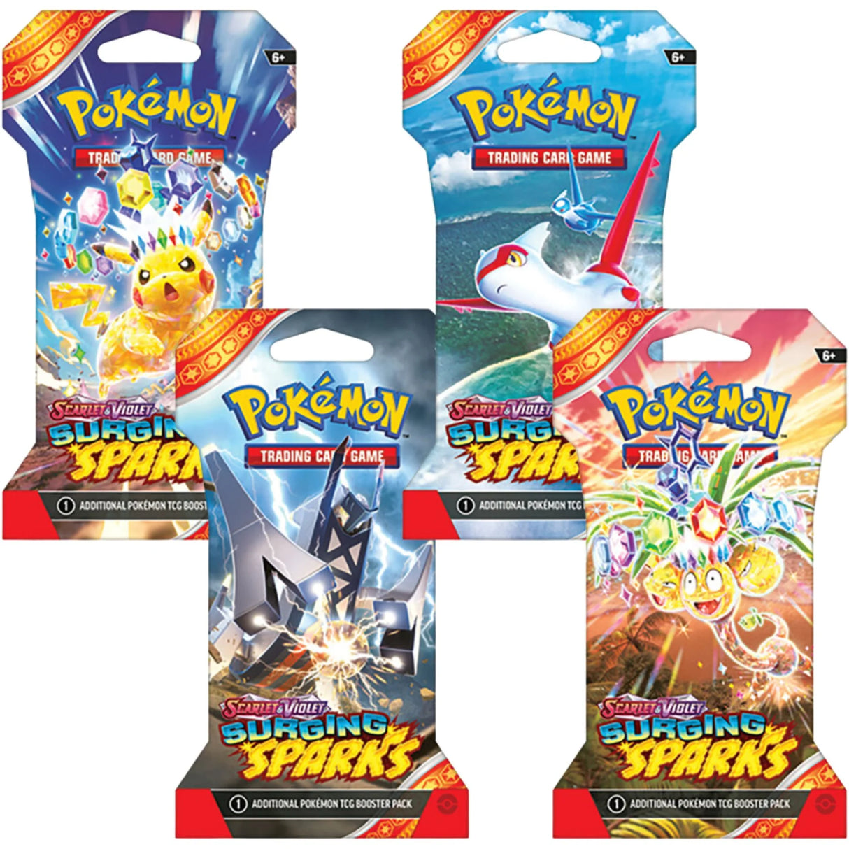 Pokemon TCG: Scarlet & Violet 08 Surging Sparks- Sleeved Booster Pack