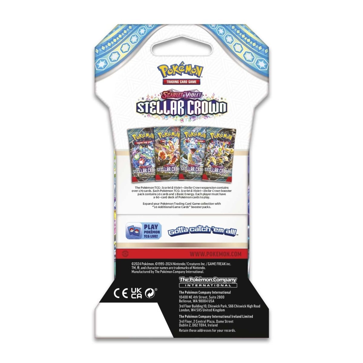 Pokémon TCG - Scarlet & Violet: Stellar Crown Sleeved Booster Pack (10 Cards)