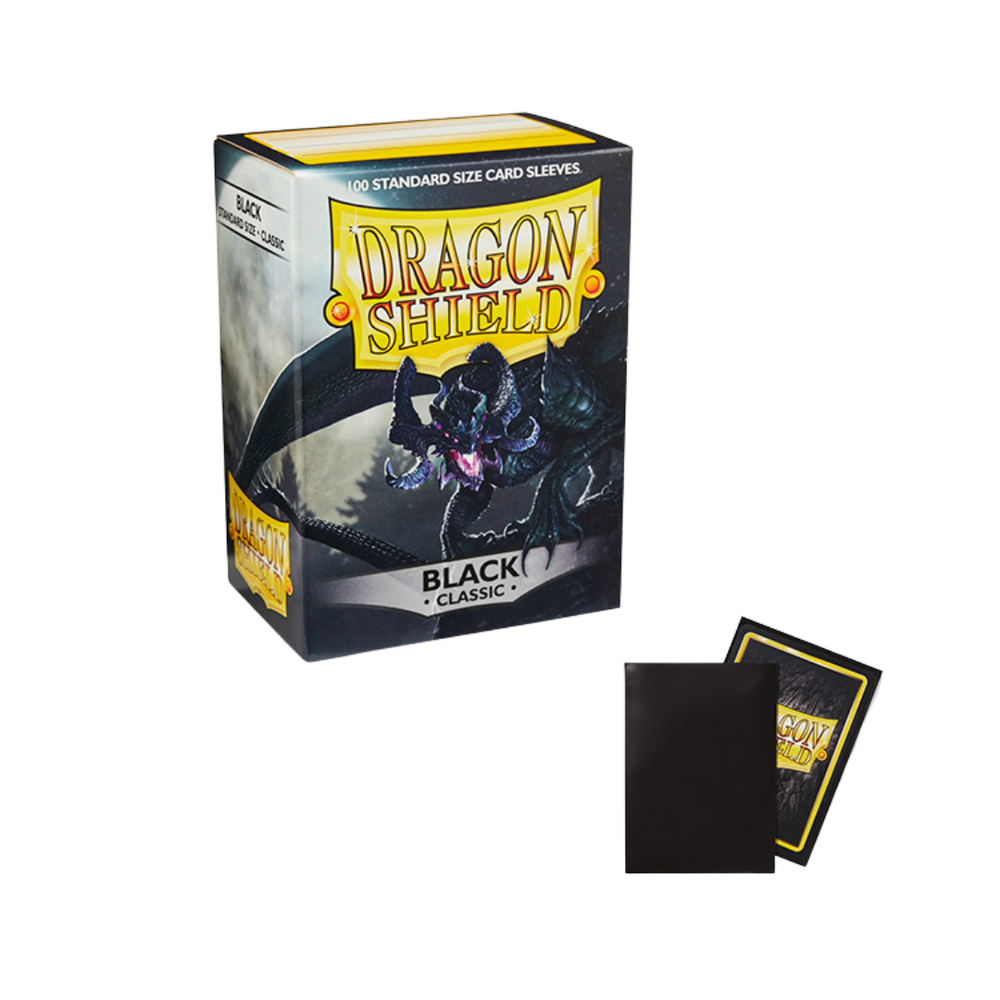 Dragon Shield Sleeves: Standard- Classic Black (100 ct.)
