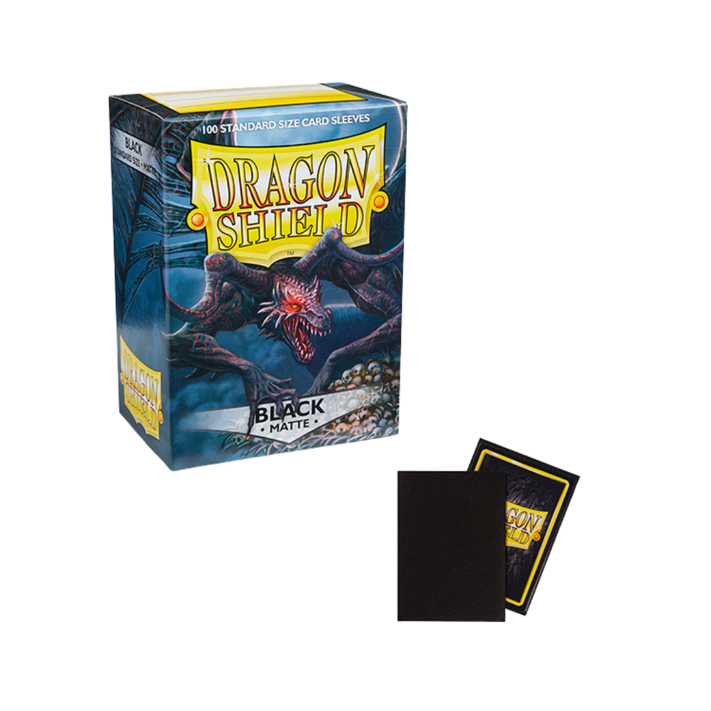 Dragon Shield Sleeves: Standard- Matte Black (100 ct.)