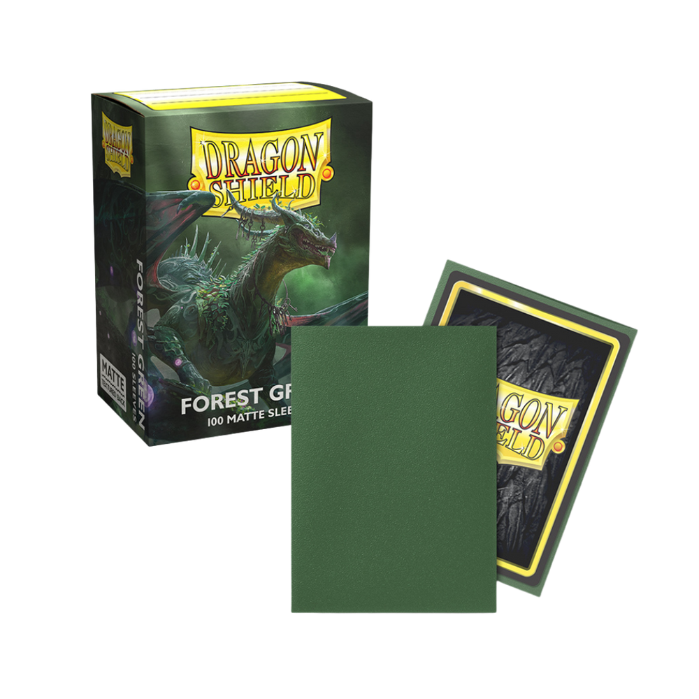 Dragon Shield Sleeves: Standard- Matte Forest Green (100 ct.)