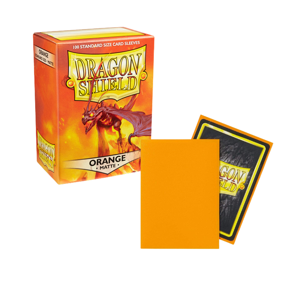 Dragon Shield Sleeves: Standard- Matte Orange (100 ct.)