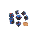 CHX26458 - Chessex 7 Die Set Black Starlight/Red Gemini