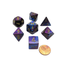 CHX26428 - Chessex 7 Die Set Blue Purple/Gold Gemini