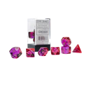CHX26467 - Chessex 7 Die Set Gemini Translucent Red-Violet/Gold