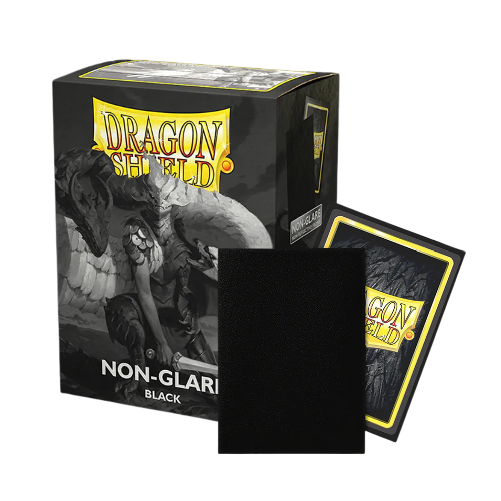 Dragon Shield Sleeves: Standard- Matte Non-Glare Black V2 (100 ct.)