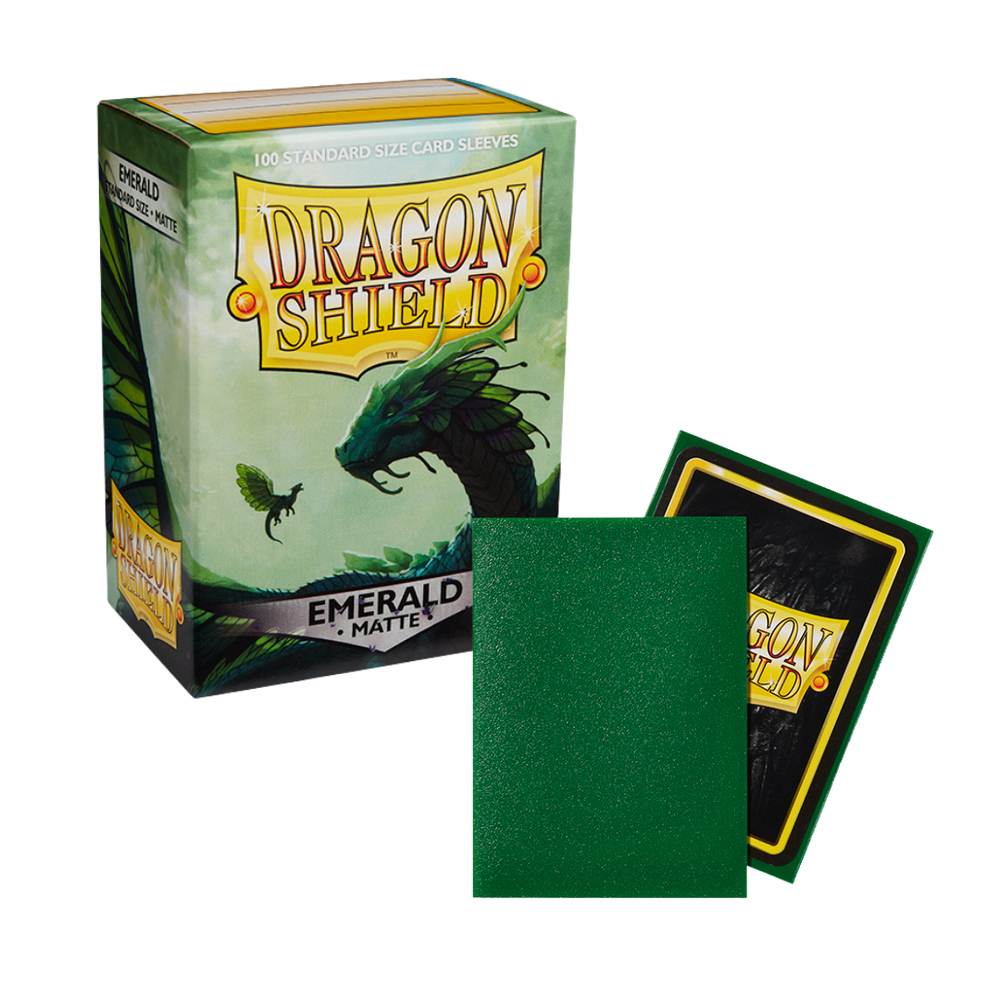 Dragon Shield Sleeves: Standard- Matte Emerald (100 ct.)