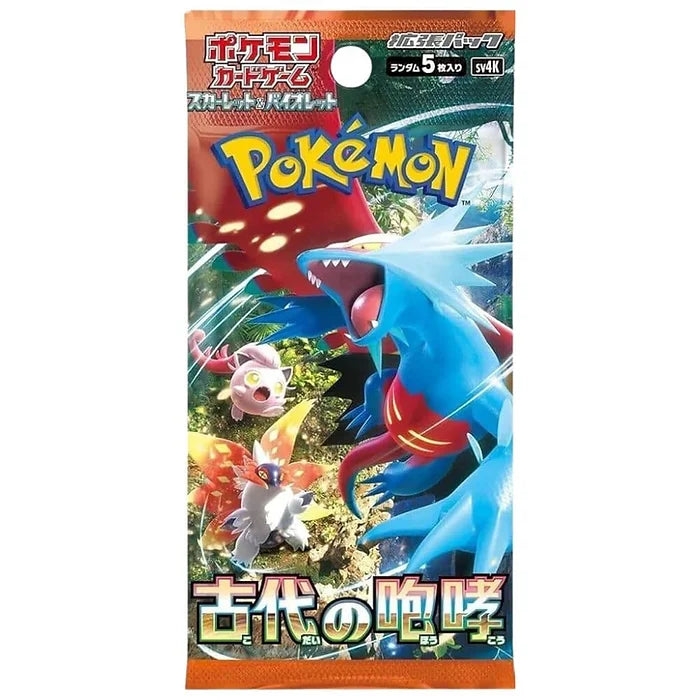 Pokemon TCG Scarlet & Violet Ancient Roar Booster Pack (Japanese, 5 Cards)