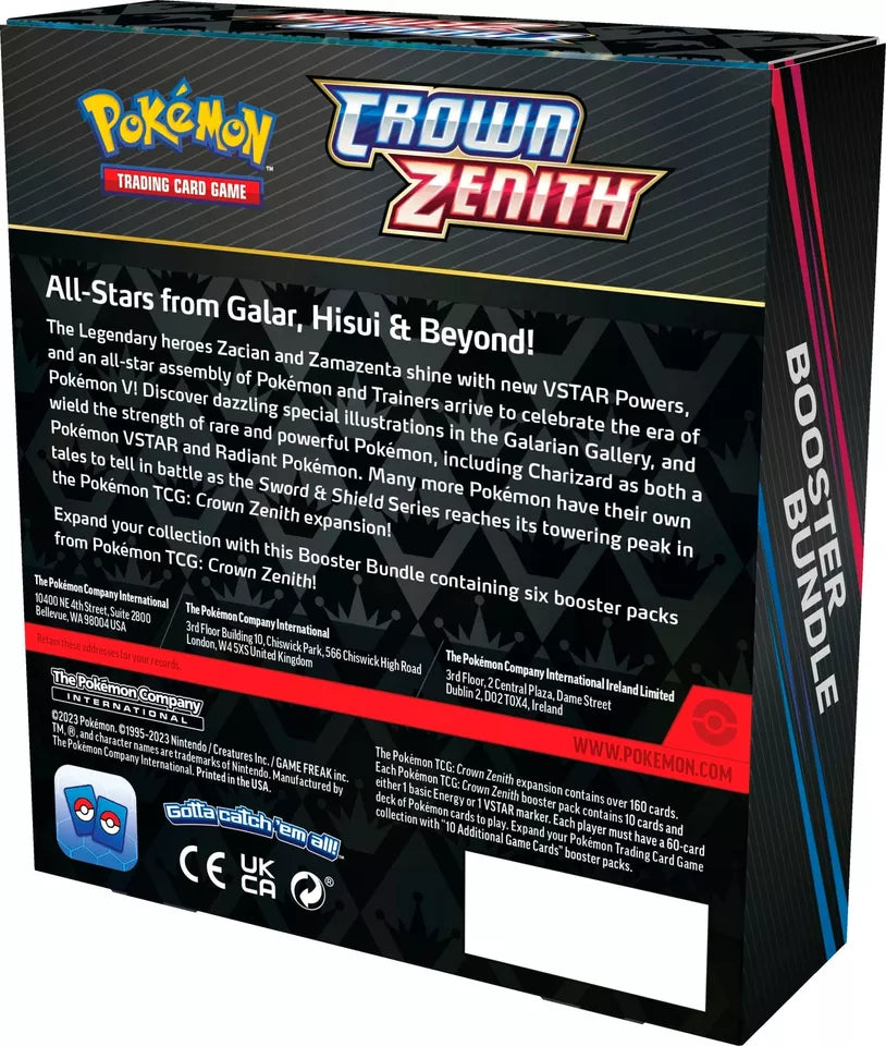 Pokemon TCG: Crown Zenith Booster Bundle