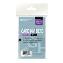 Trading Card Dividers - White Tall (Write On)